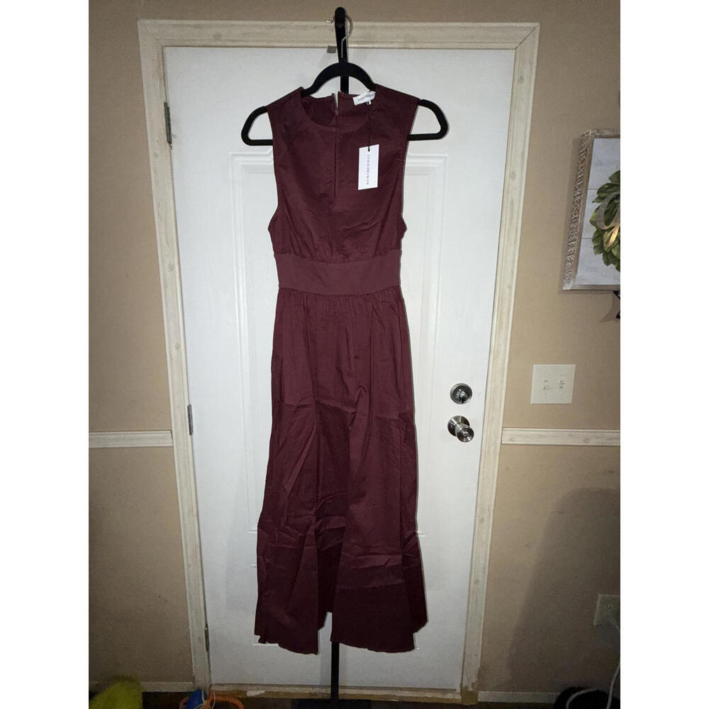 WeWoreWhat Keyhole Midi Dress Eggplant color - Small NWT
